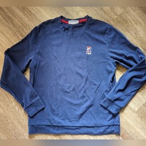 Smooth & Soft Navy Fila Sweatshirt Long Sleeve Shirt